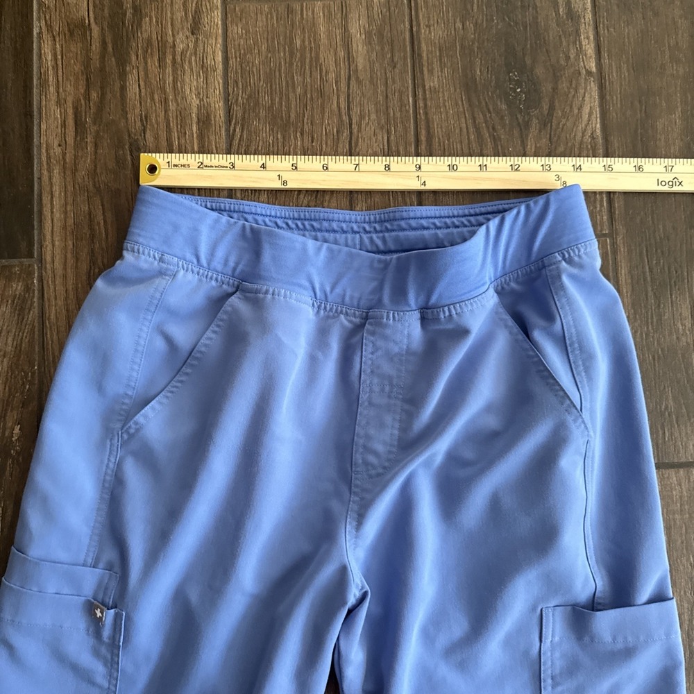 FIGS Scrub Sets (2) Men Medium Leon Top Axim Cargo Pants Blue Medical - Picture 10 of 16